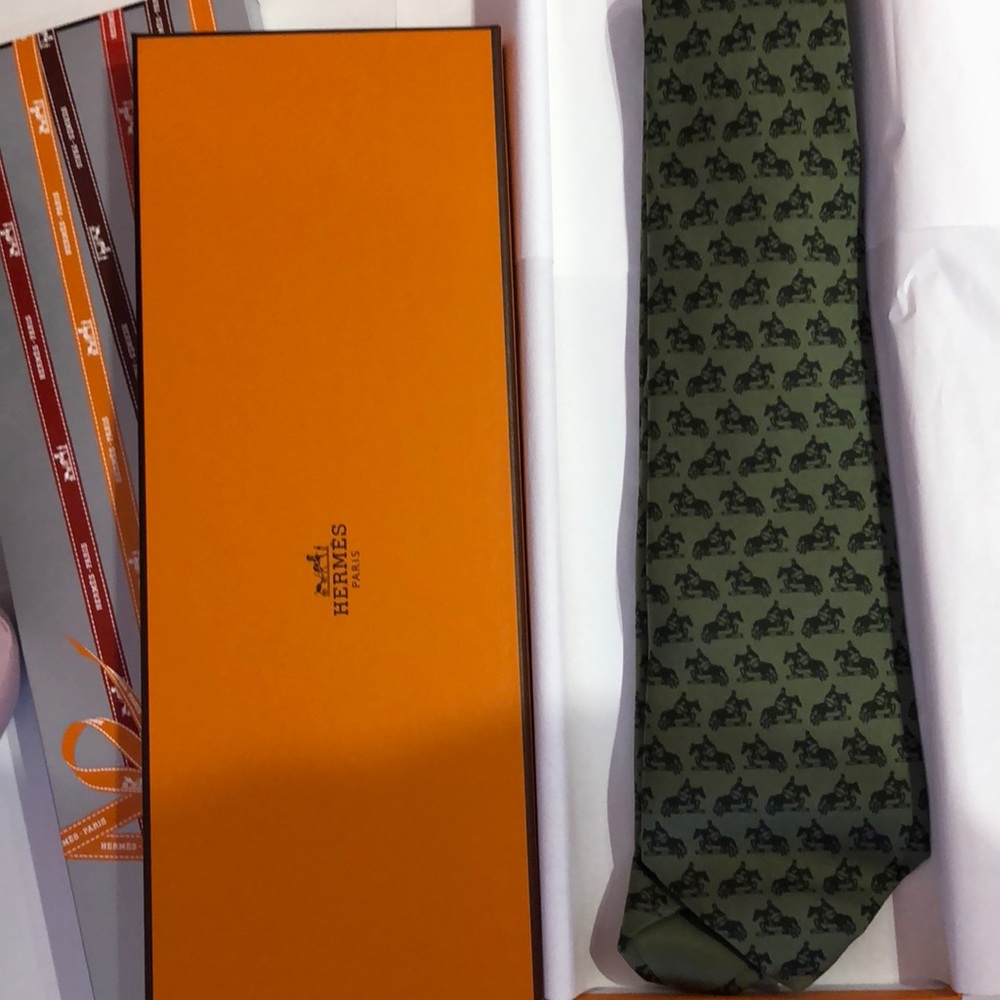 Brand new in box. Hermes tie